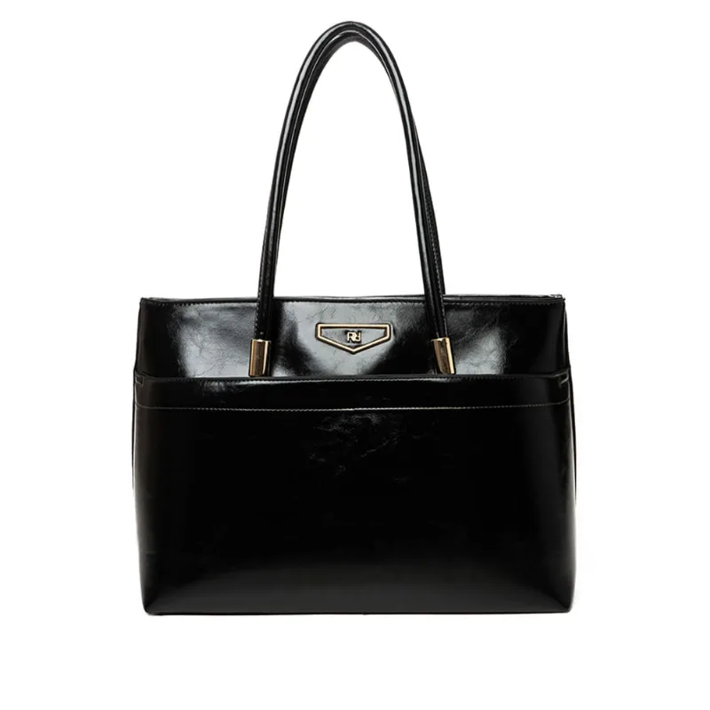 Bolsa Feminina Rafitthy Shopper Com Bolso Frontal Preto - U