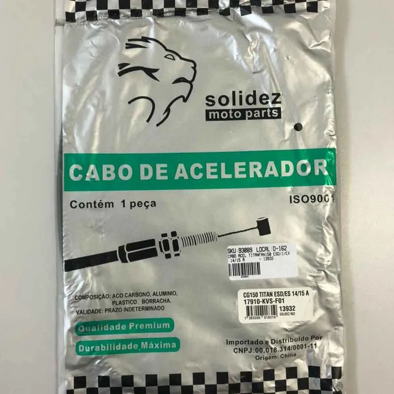 Cabo Acelerador Titan Fan 150 14-16 A - MTBR