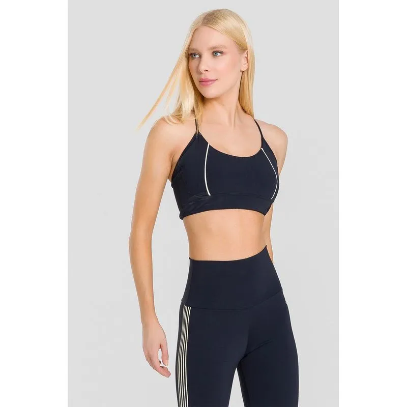 TOP IMPACT LINE COM BOJO REMOVÍVEL ADULTO - PRETO M
