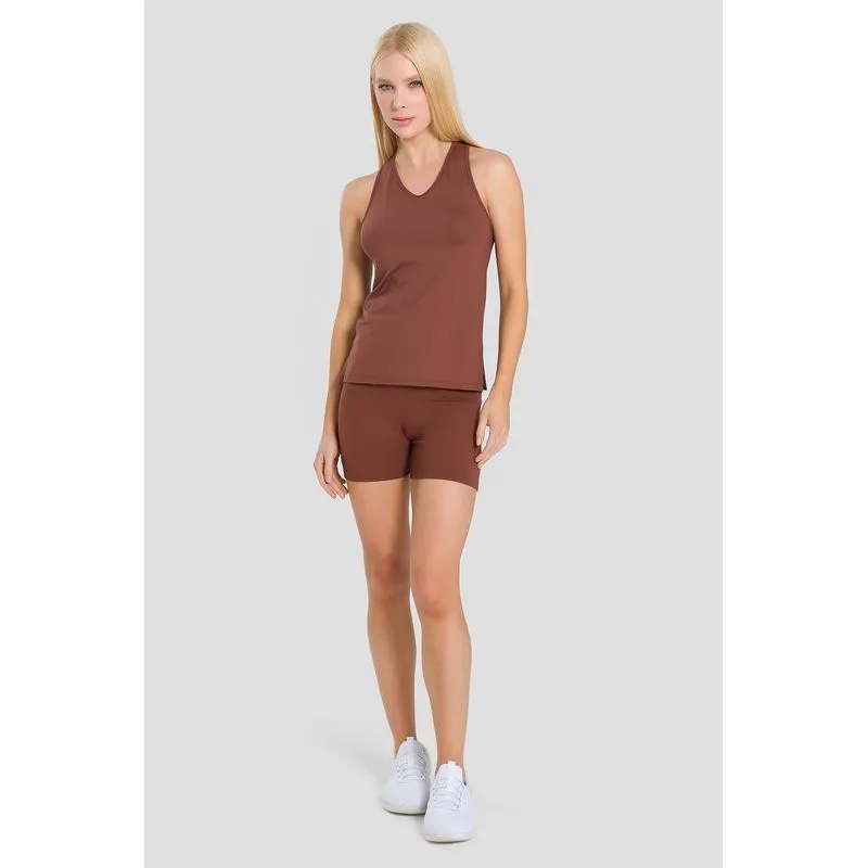 SHORTS IMPACT SCULPT COM BOLSO FUNCIONAL ADULTO - CACAU P