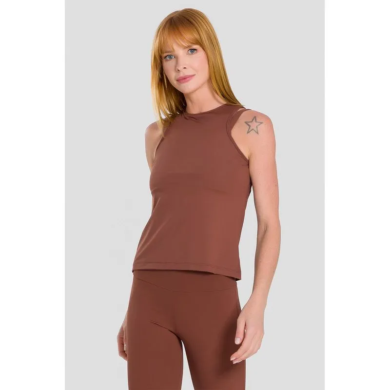 BLUSA NEUTRAL MESH ADULTO - CACAU P