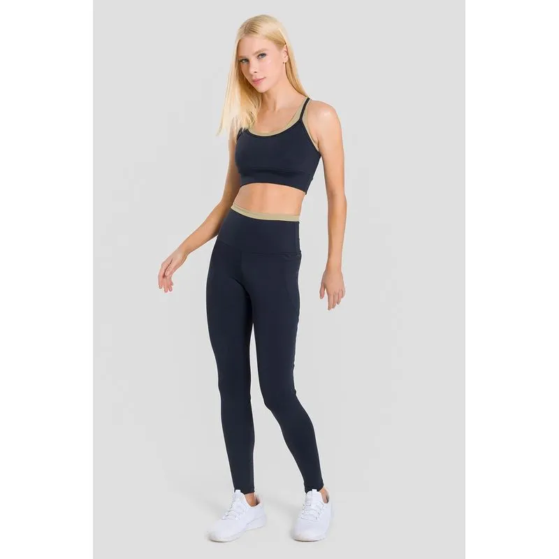 LEGGING DUAL ADAPT COM BOLSOS ADULTO - PRETO G