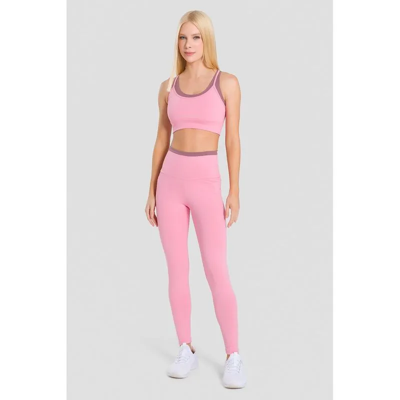 LEGGING DUAL ADAPT COM BOLSOS ADULTO - FLAMINGO GG