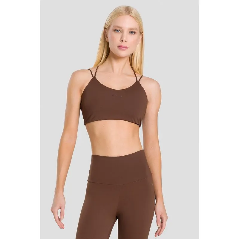 TOP EMANA STRING COM BOJO REMOVÍVEL ADULTO - ESPRESSO P