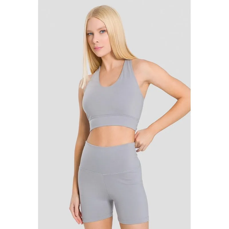TOP HIGH COMPRESSION COM BOJO REMOVÍVEL ADULTO - CINZA LOFT GG