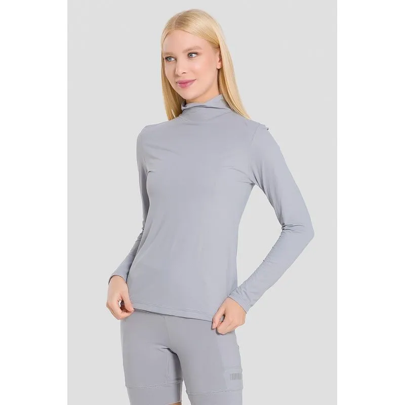 BLUSA BIO PERFORMANCE MANGA LONGA - CINZA LOFT G/L