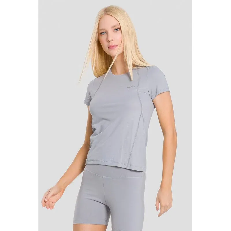 T-SHIRT BIO RECORTES ADULTO - CINZA LOFT P/S