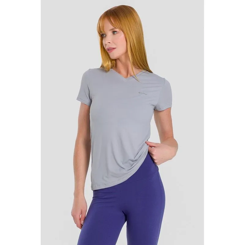 T-SHIRT BIO RECORTE ADULTO - CINZA LOFT P/S