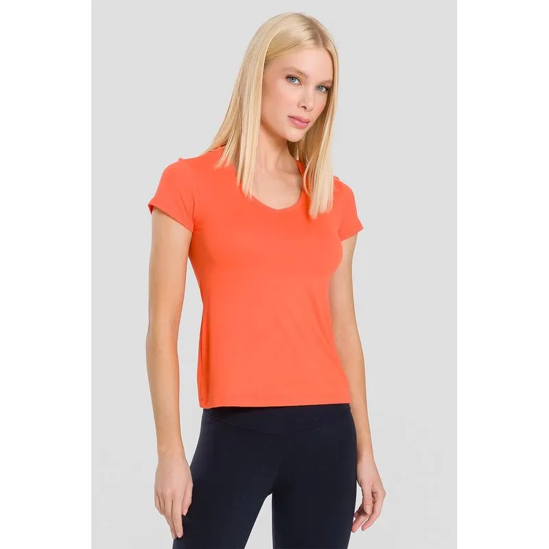 T-SHIRT ECO DRY - ESSENTIALS 25 - LARANJA ELÉTRICO M