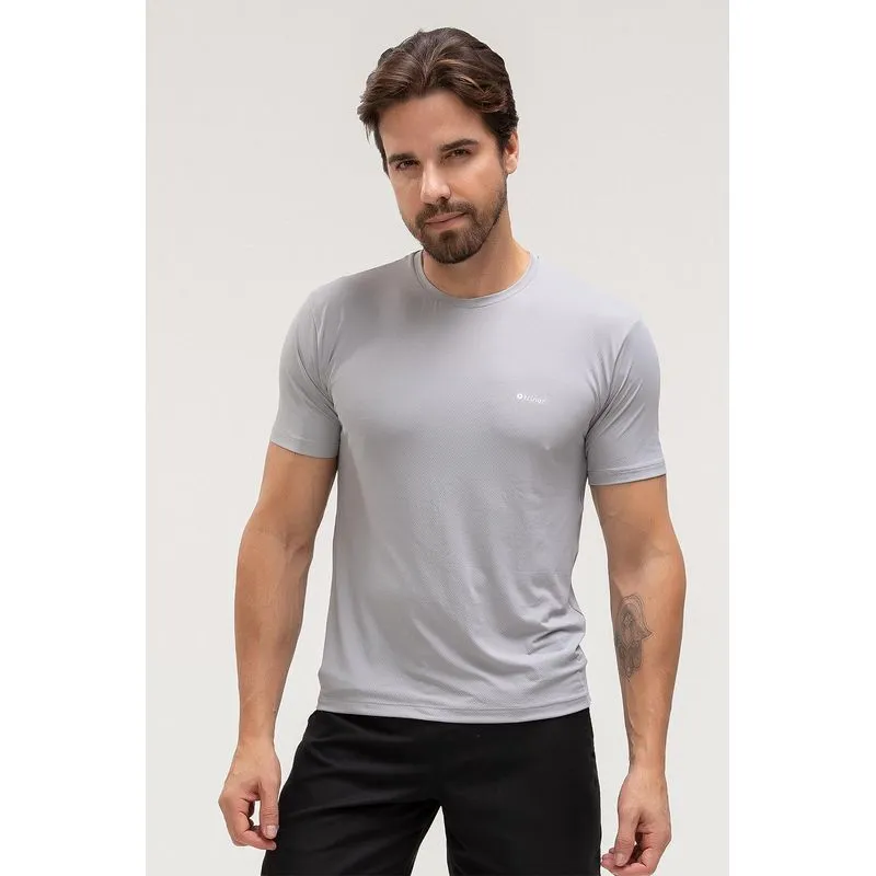 T-SHIRT ECO DRY ID MASCULINA - ESSENTIALS 26 - CINZA LOFT P