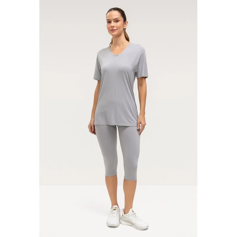 CALÇA CORSÁRIO HIGH COMPRESSION - ESSENTIALS 26 - CINZA LOFT M