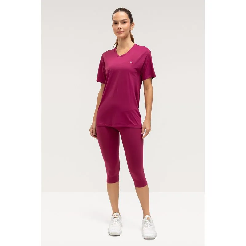 CALÇA CORSÁRIO HIGH COMPRESSION - ESSENTIALS 26 - BORGONHA GG