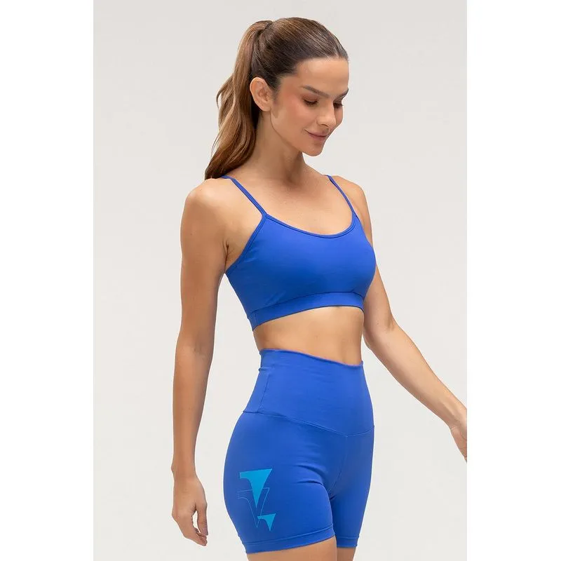TOP FLEX COM BOJO REMOVÍVEL - ESSENTIALS 26 - AZUL LIBERT P