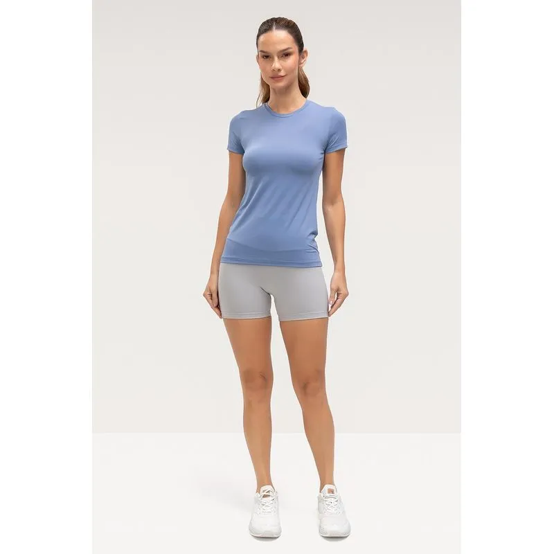 SHORTS HIGH COMPRESSION - ESSENTIALS 26 - CINZA LOFT M