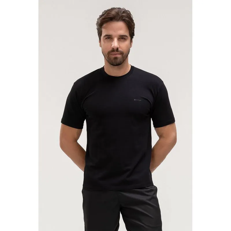 T-SHIRT ECO SOFT MASCULINA - ESSENTIALS 26 - PRETO GG/XL
