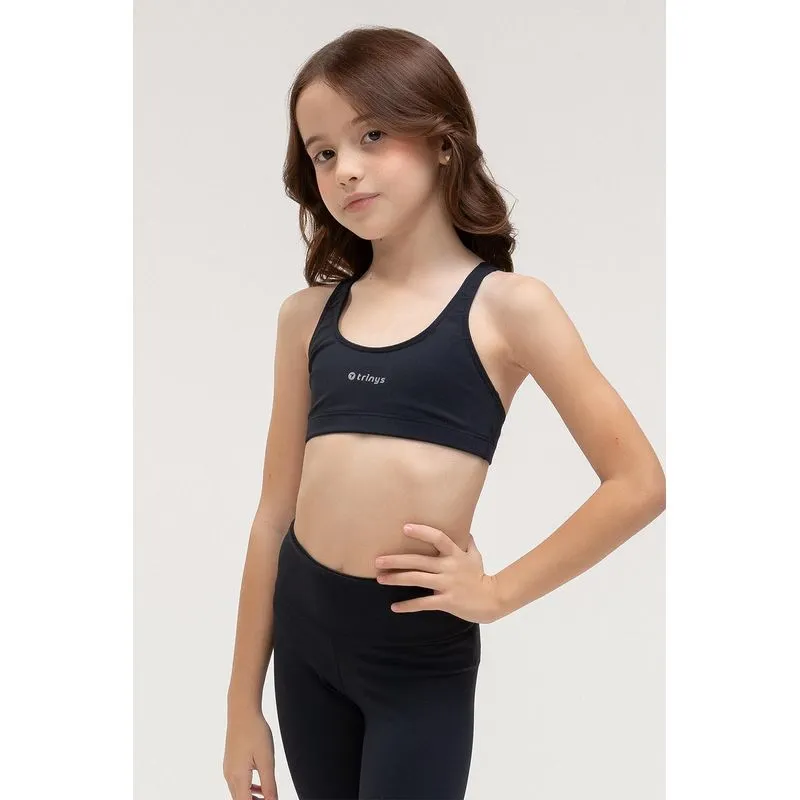 TOP FLEX INFANTIL - ESSENTIALS 26 - PRETO GG