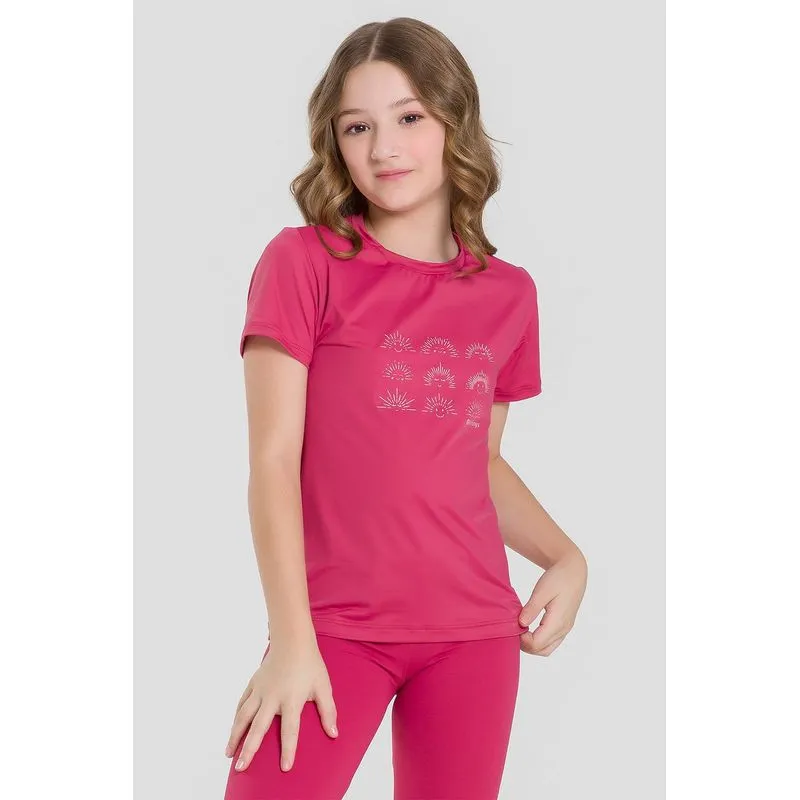 CAMISETA SUNRISE INFANTIL - AMEIXA M