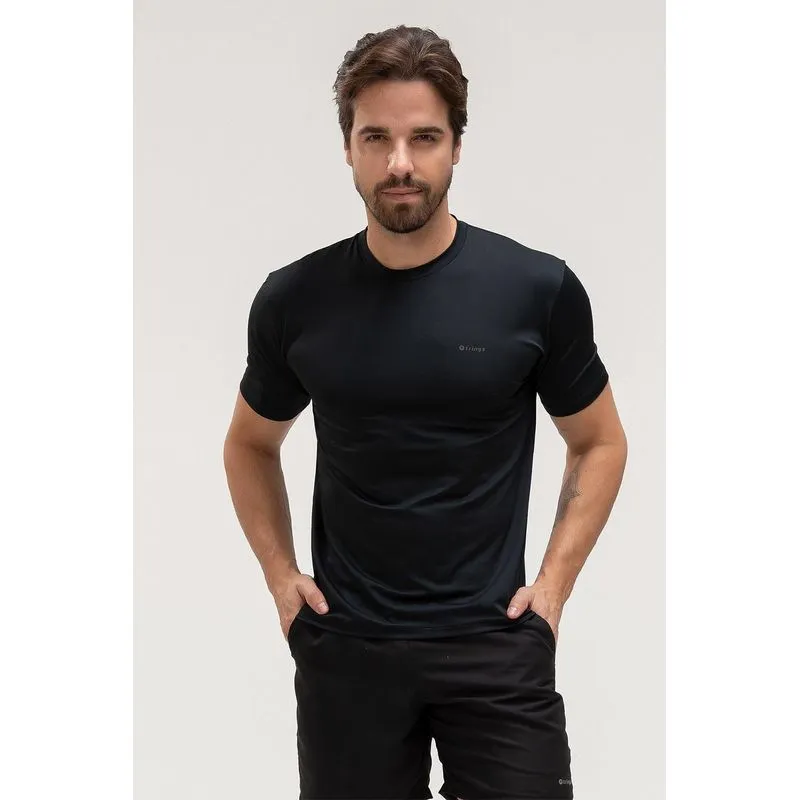 CAMISETA DRY ACTIVE MASCULINA - ESSENTIALS 26 - PRETO P/S