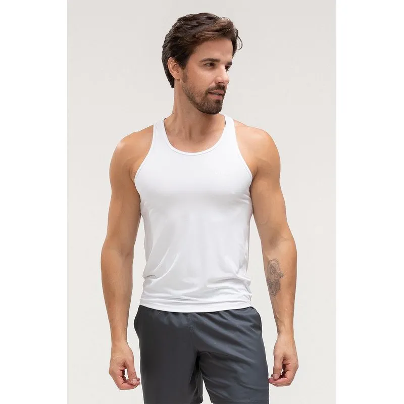 CAMISETA REGATA BIO MASCULINA - ESSENTIALS 26 - BRANCO GG