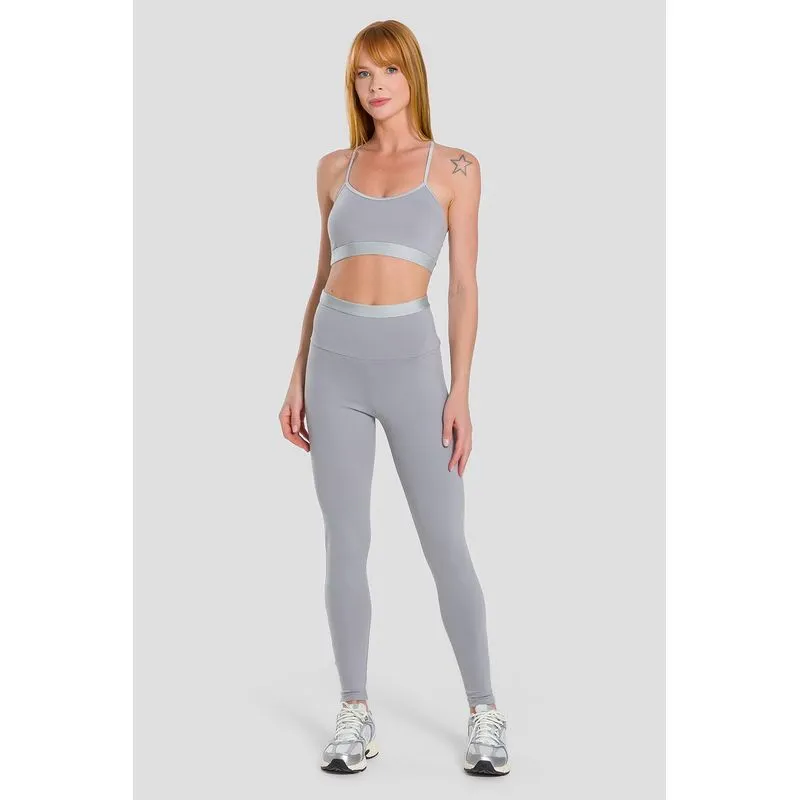 LEGGING LUMI HIGH COMPRESSION ADULTO - CINZA LOFT P/S