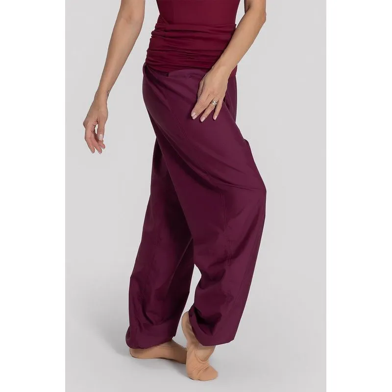 CALÇA DE AQUECIMENTO CLAUDIA MOTA 26/27 - BORDÔ PP
