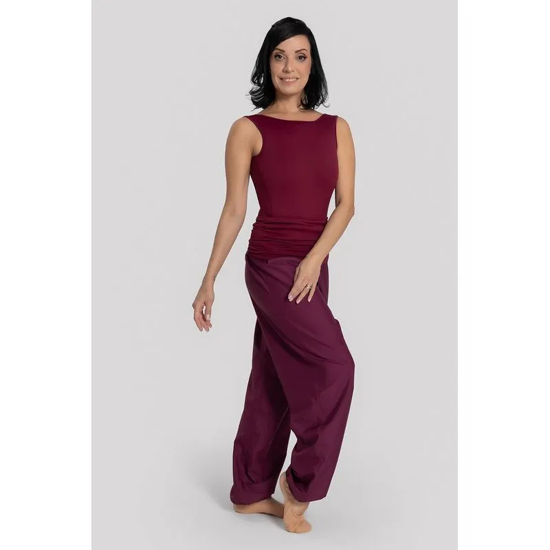 CALÇA DE AQUECIMENTO CLAUDIA MOTA 26/27 - BORDÔ P