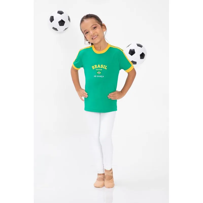 CAMISETA BRASIL INFANTIL - VERDE GG/XL