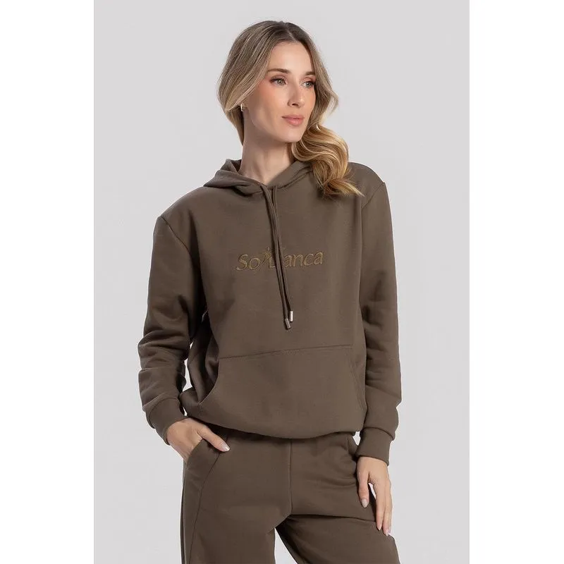 BLUSA COMFY COM CAPUZ ACTIVE 26/27 - NOGAL GG