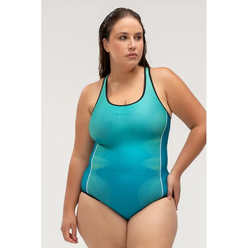 MAIO PLUS DUPLA FACE FECHADO NAS COSTAS - SWIMWEAR 26/27 - SL2772/VERDE ESCURO G/L