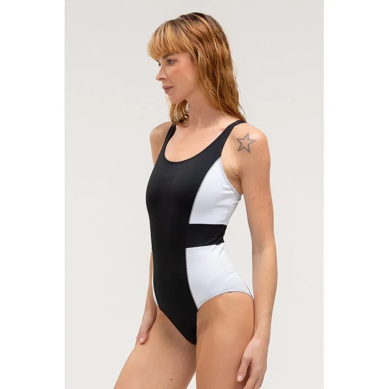 MAIÔ FECHADO NAS COSTAS - SWIMWEAR 26/27 - PRETO/BRANCO M/M