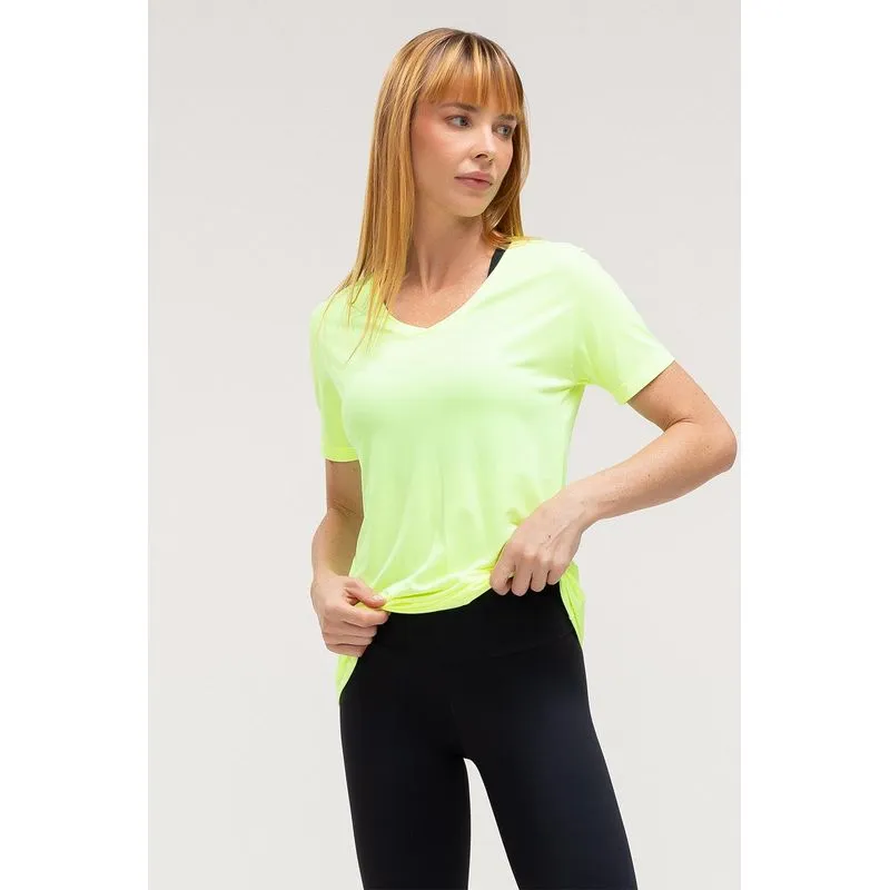 T-SHIRT ECO DRY WIDE - ESSENTIALS 26 - AMARELO LIMÃO G/L