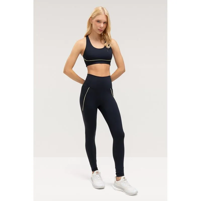 LEGGING FLEX DUO COM BOLSO - PRIMAVERA/VERÃO 26 - PRETO M/M