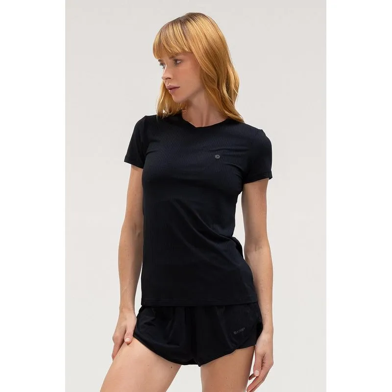 T-SHIRT TEXTURE - PRIMAVERA/VERÃO 26 - PRETO GG/XL