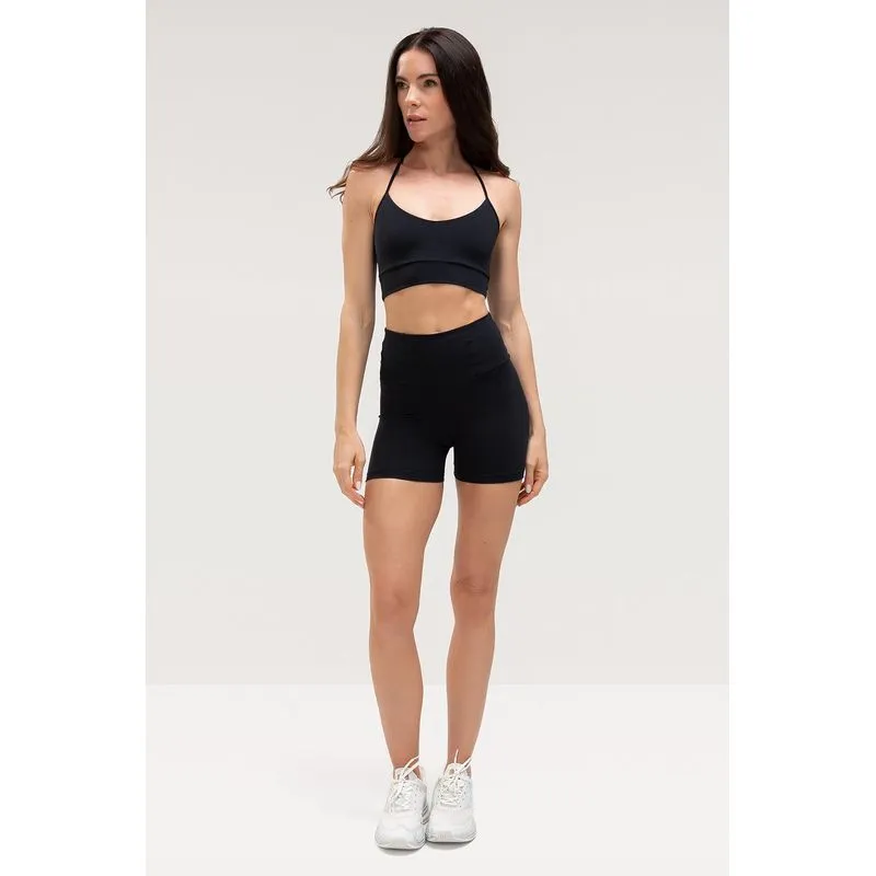 SHORTS FLY COM BOLSO NO CÓS - PRIMAVERA/VERÃO 26 - PRETO GG/XL