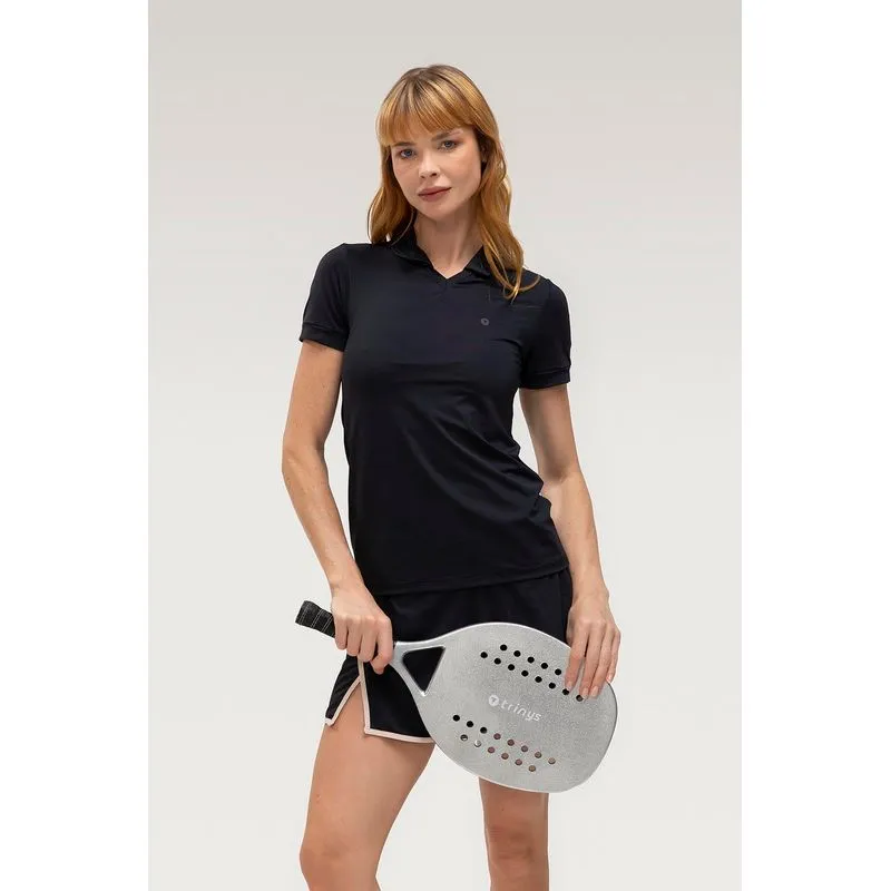T-SHIRT POLO NEUTRAL COURT - PRIMAVERA/VERÃO 26 - PRETO GG/XL