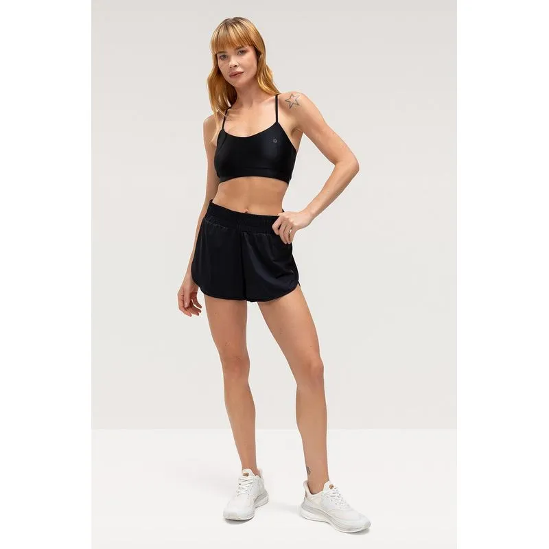 SHORTS COM HOTPANTS NEUTRAL - PRIMAVERA/VERÃO 26 - PRETO P/S
