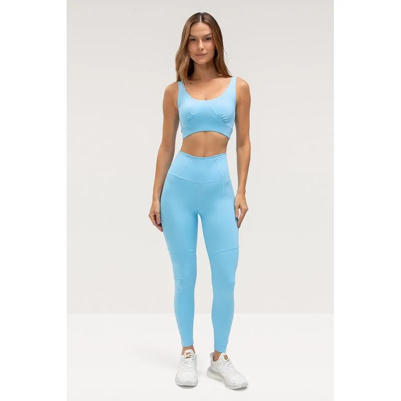 CALÇA LEGGING FLY RECORTES - PRIMAVERA VERÃO 26/27 - CIELO M/M