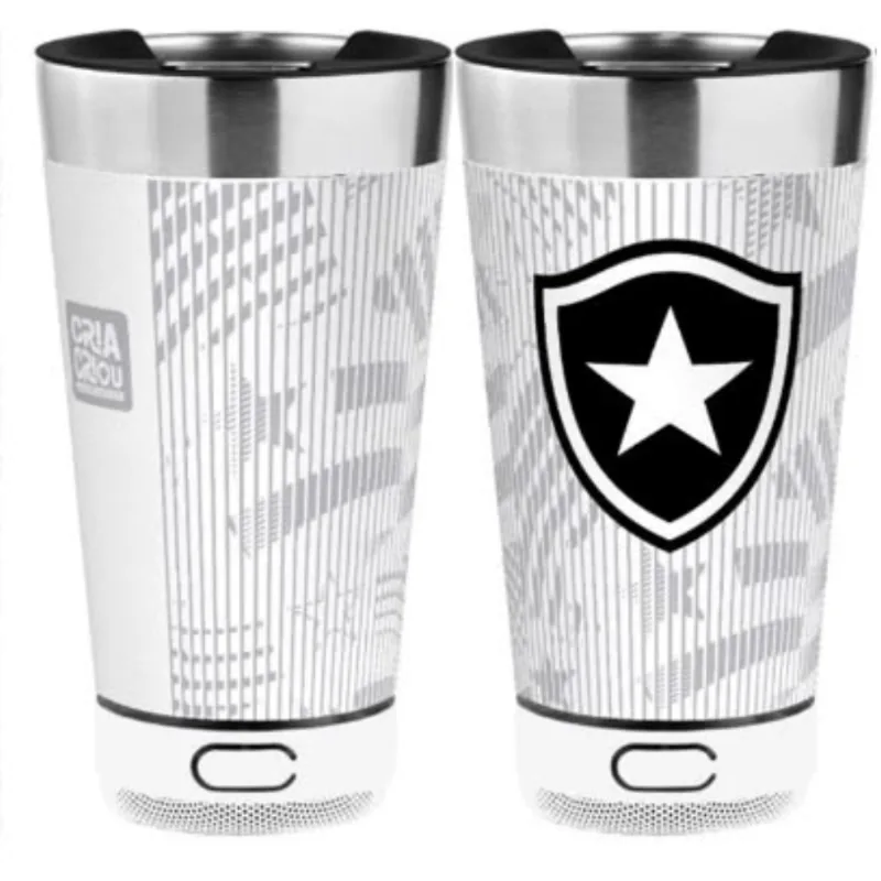 COPO TÉRMICO SOM 420ML - BRANCO BOTAFOGO