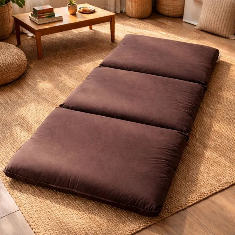 Futon Almofada Dobravel De Espuma Hiper Soft 70x170cm Home&cia Marrom