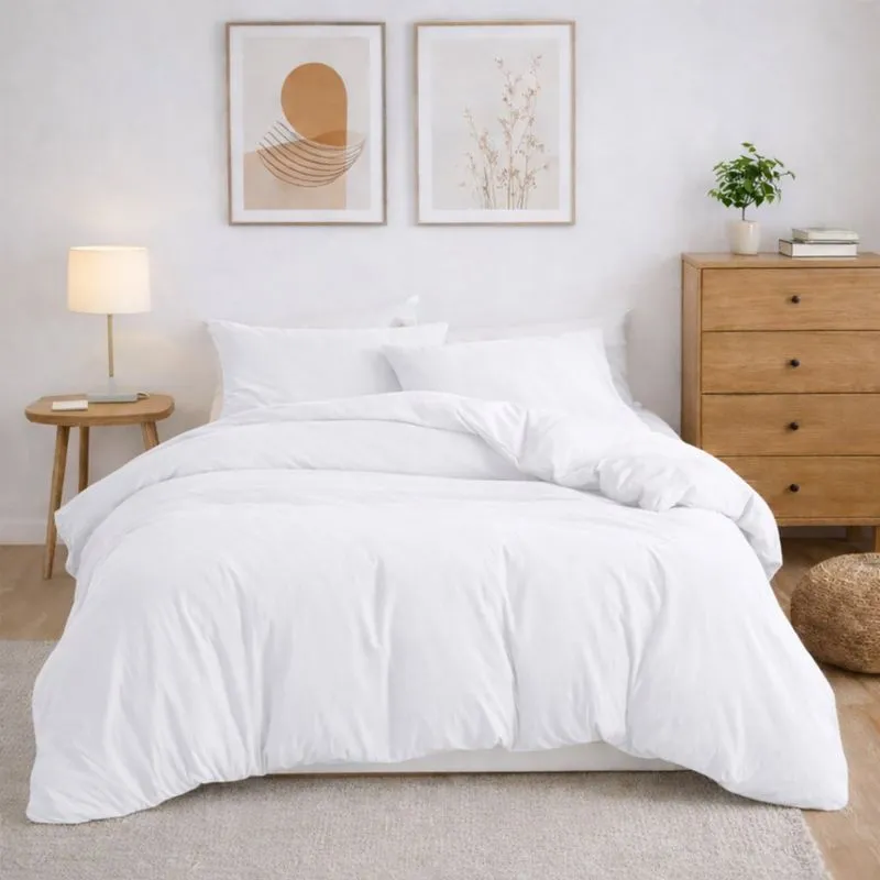 Capa Duvet King Para Edredom Amarração 4 Cantos 100% Poliéster 250x280cm Home&cia Branco