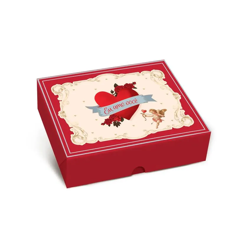 Caixa para Presente Decorada História de amor Cromus