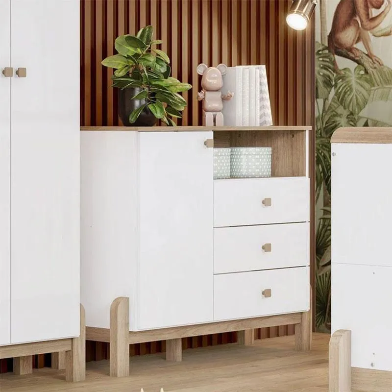Cômoda Infantil Ternura Ambiente Branco Jequitibá Hp - Henn