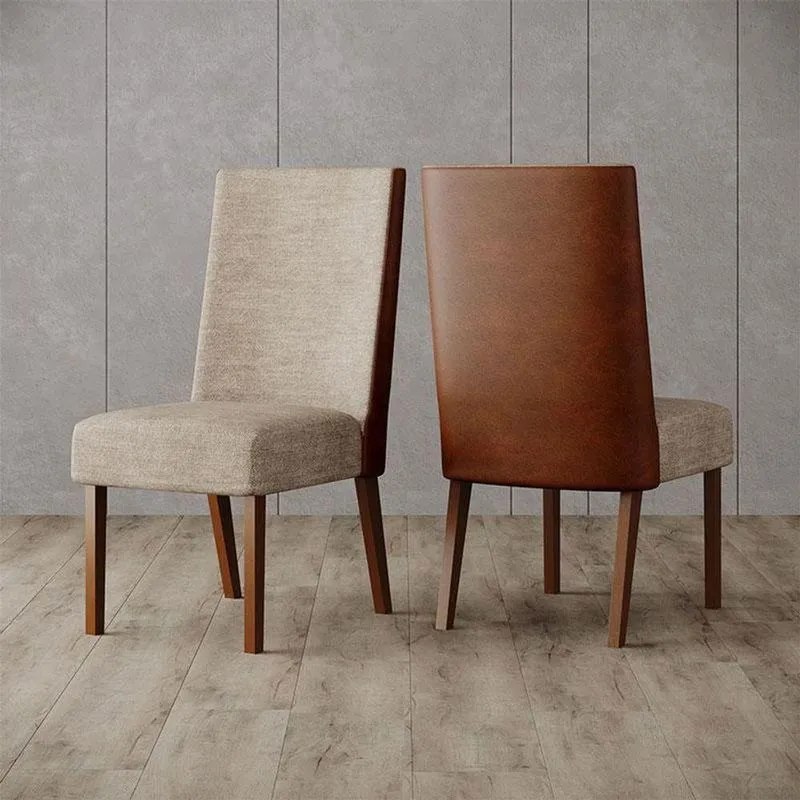 Cadeira Para Mesa De Jantar Anne Ambiente Kit 02 Peças Nature Corano Caramelo Creme - Henn