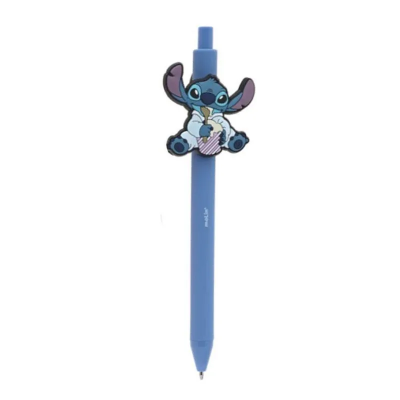 Caneta Esferográfica Retrátil Stitch Mingau Azul - Molin