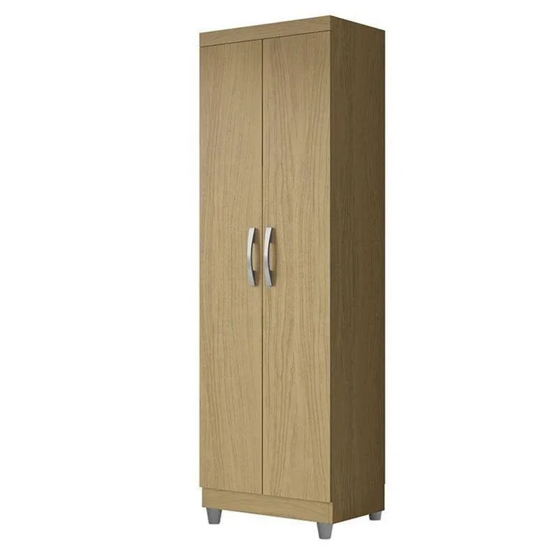 Armário Multiuso 2 Portas New 2000192 Atacama Com Pés Cinza- Aramóveis