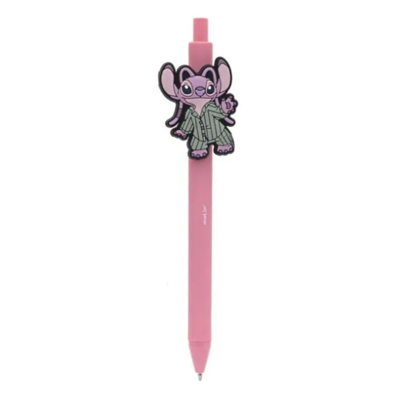 Caneta Esferográfica Retrátil Stitch Pijama Rosa - Molin