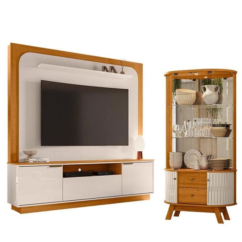 Home Theater Nilo Cristaleira Moss Cinamomo Off White