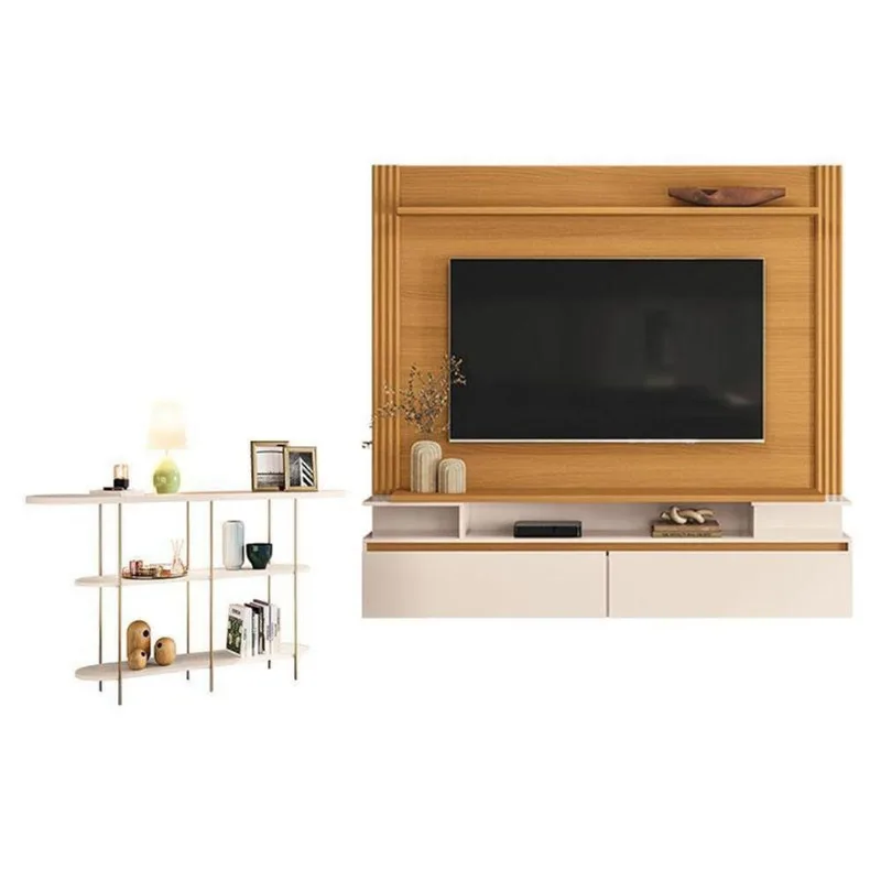 Home Suspenso Astor Cinamomo Off White Com Aparador Infinity Off White - Hb Móveis