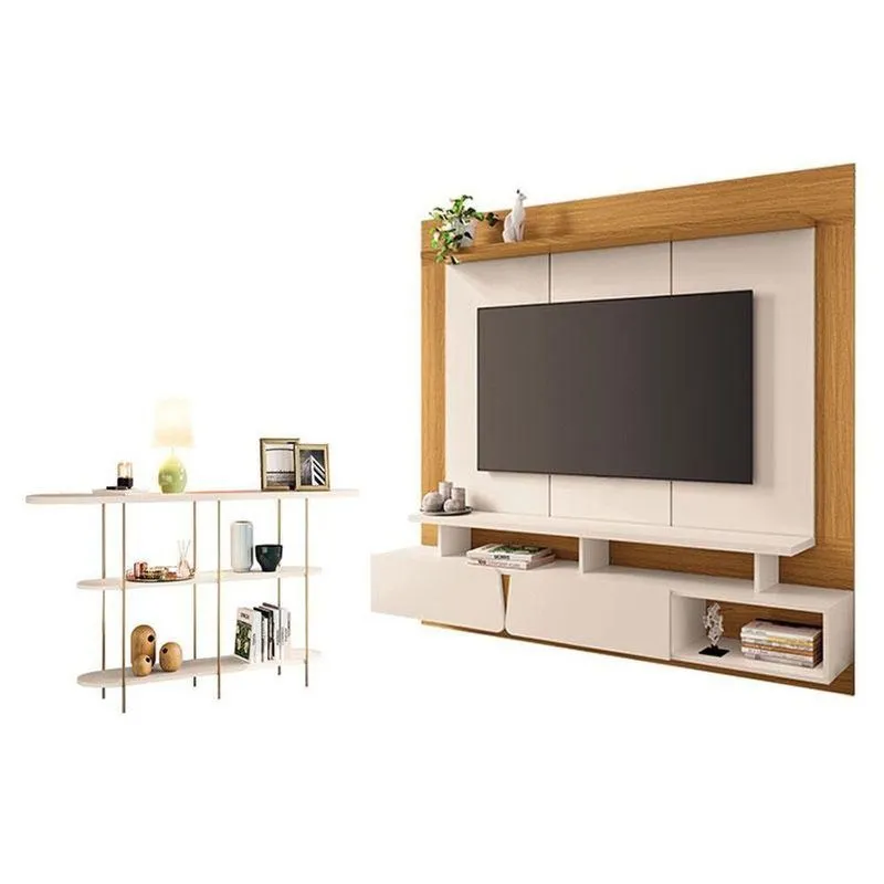 Home Suspenso Zenith Off White Cinamomo Com Aparador Infinity Off White - Hb Móveis