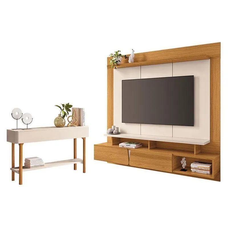Home Suspenso Zenith Cinamomo Off White Com Aparador Fiero Off White - Hb Móveis